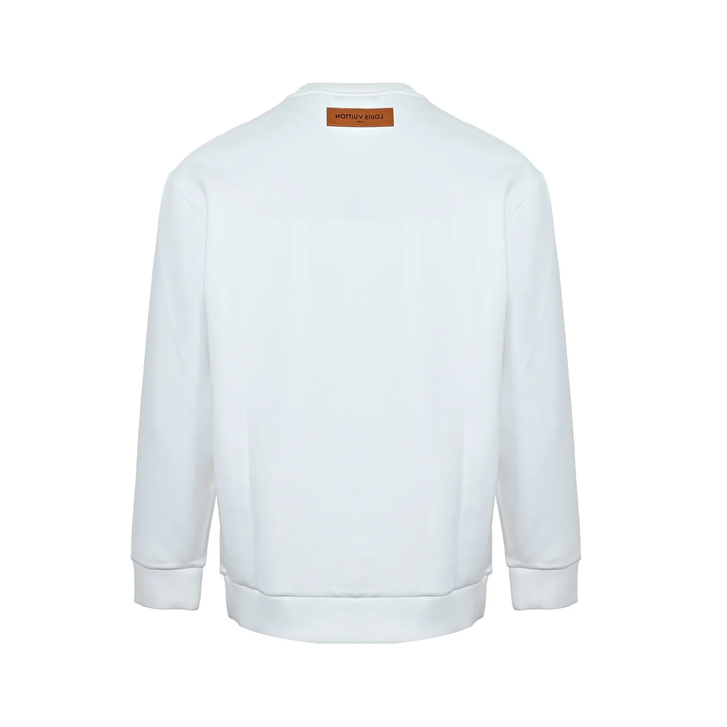 Louis Vuitton Louis Vuitton crew neck sweatshirt with embossed old flower embroidery on the neck